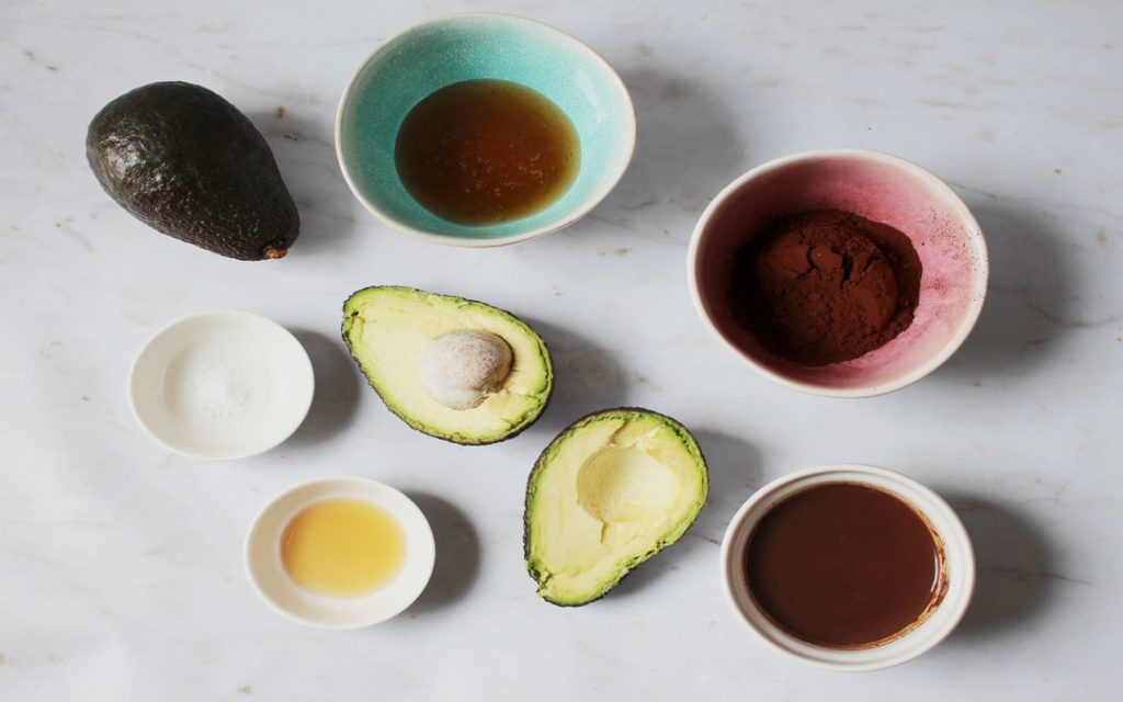 healthy avocado mousse ingredients